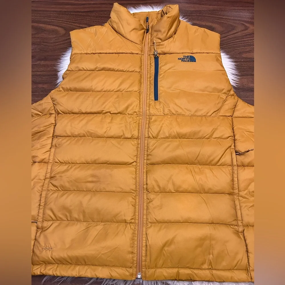 The North Face Men's Mustard Yellow Puffer Vest